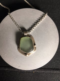 Sea Glass Petite Pendant on Stainless Chain