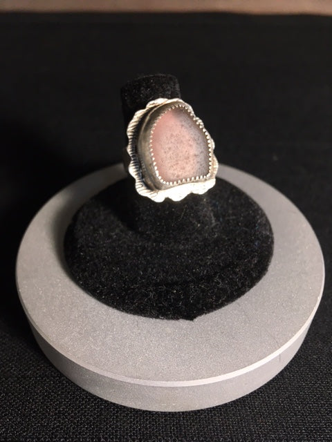 Lavender Sea Glass Ring Size 5.75