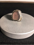 Lavender Sea Glass Ring Size 5.75