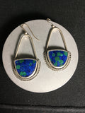 Azurite and Malachite Earrings