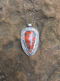 Fossilized Apple Coral Pendant