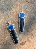 “Black and Blue” Earrings