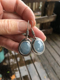 Sapphire and Sterling earrings