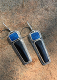 “Black and Blue” Earrings